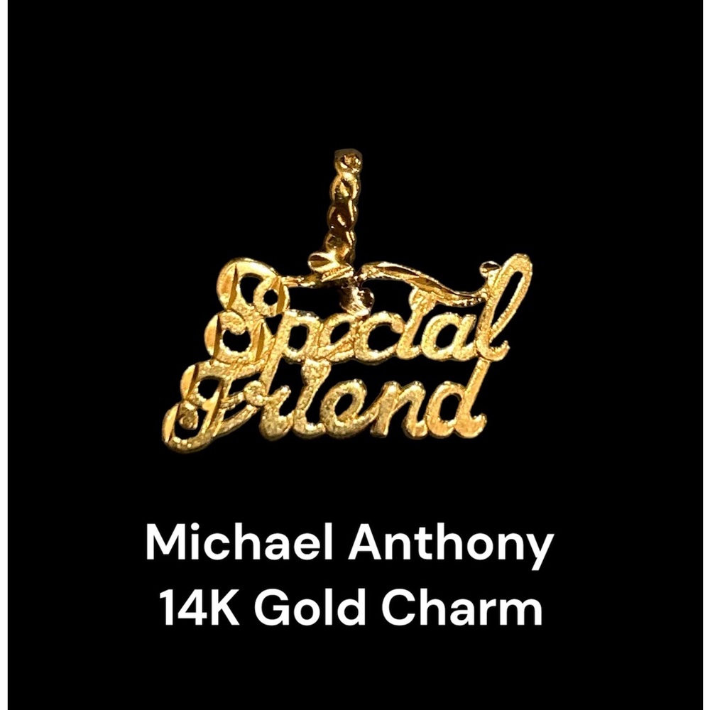 14K Gold Michael Anthony “Special Friend” Charm / Pendant